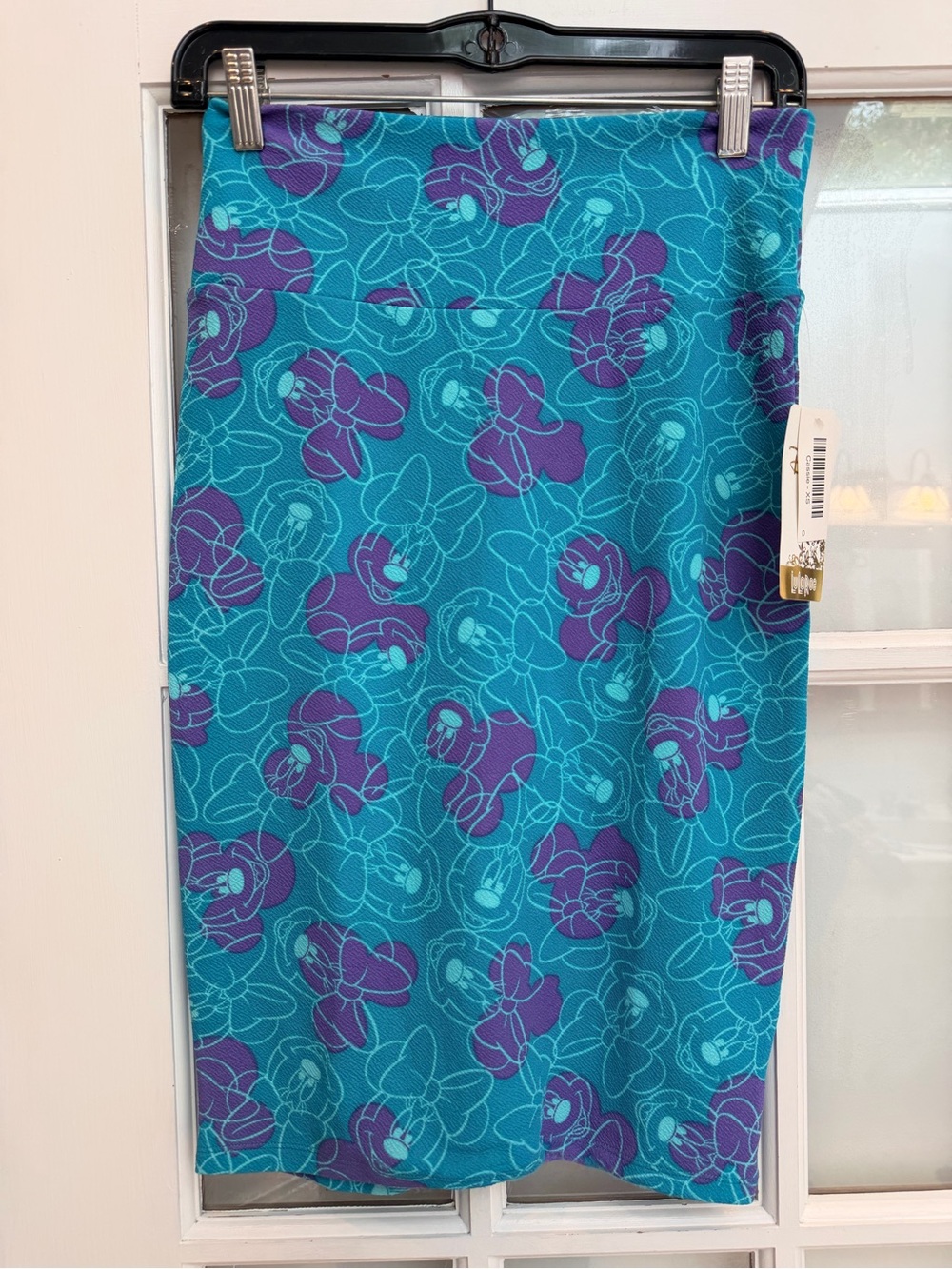 LuLaRoe Disney Collection Mickey & Minnie Mouse Cassie Pencil Skirt Size XS NWT
